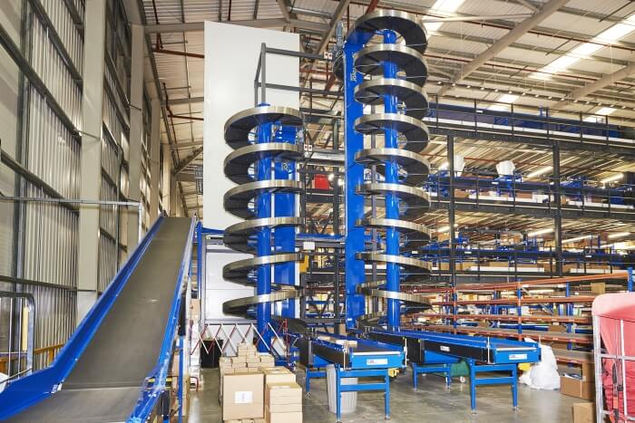 Material Handling Across Floors: Spiral, Vertical Lift, or Inclined Belt Conveyor Suitability