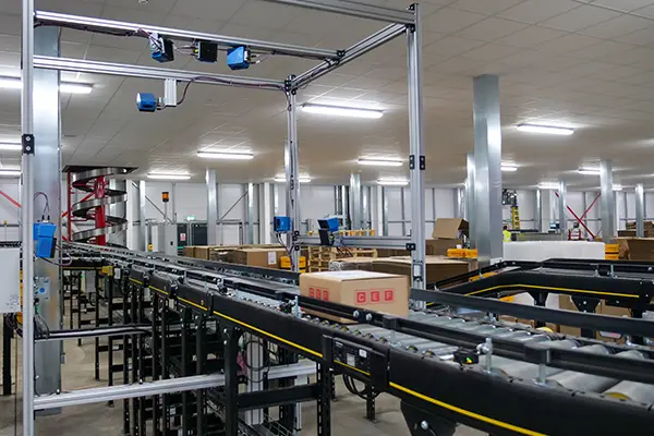 SICK 3D barcode scanner in warehouse SICK 3D barcode scanner in warehouse